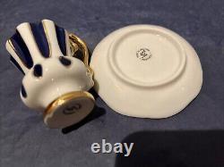 Small VTG Tea Set of Cups With Saucer Teapot with Gold Rim