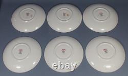 Spode, Lausanne, 6 x Teacups & Saucers, Gold Trim, Tea Cup