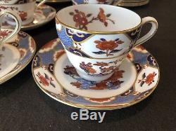 Spode Shima 30 Piece 6 Place Settings Dinner Salad Bread Plate Cup Saucer Gold