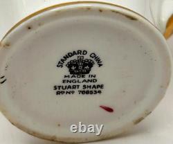 Standard China Art Deco Coffee Set for 6 in Stuart Shape c. 1930 Chapmans Longton