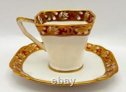 Standard China Art Deco Coffee Set for 6 in Stuart Shape c. 1930 Chapmans Longton