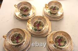 Stanley Orchard fruits fine bone china, cups saucers and plates