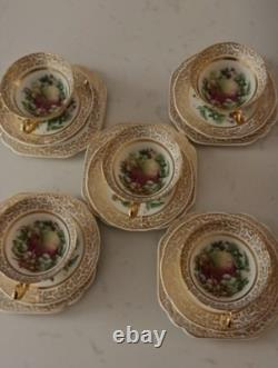 Stanley Orchard fruits fine bone china, cups saucers and plates