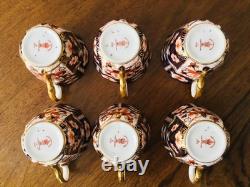 Stunning Royal Crown Derby Imari 2451 Tea Set Cups, Saucers & Plates, 1930's