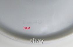 Stunning Set 9 Antique Fischer Mieg Cobalt Gold Teacups Chocolate Cups Saucers