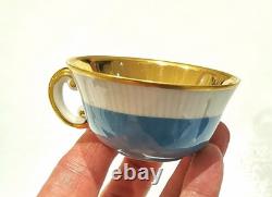 Stunning Set of 5 Vintage Pillivuyt French Porcelain Demitasse Cups & Saucers