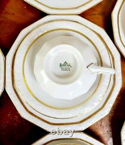 Superb Art Deco 1927 Rosenthal Maria 31 Piece Tea Dessert Set Porcelain & Gold