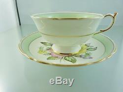 Sweet Pea Floral A 1838 Gold Trim Cup & Saucer Set By Paragon China