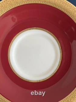 Syracuse China Old Ivory King Arthur Gold Encrusted Demitasse Cups Saucers (11)