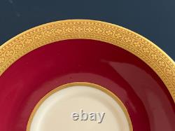 Syracuse China Old Ivory King Arthur Gold Encrusted Demitasse Cups Saucers (11)