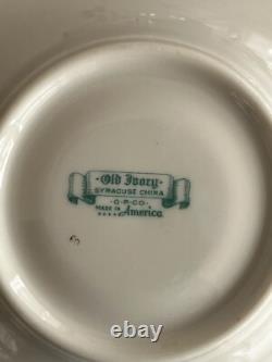 Syracuse China Old Ivory King Arthur Gold Encrusted Demitasse Cups Saucers (11)