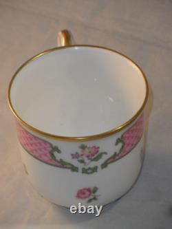 THEODORE HAVILAND LIMOGES PORCELAIN COFFEE CUPS SAUCERS 11pc HARRODS BROMPTON RD