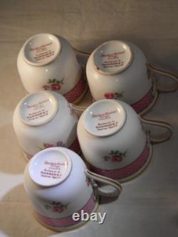 THEODORE HAVILAND LIMOGES PORCELAIN COFFEE CUPS SAUCERS 11pc HARRODS BROMPTON RD