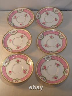 THEODORE HAVILAND LIMOGES PORCELAIN COFFEE CUPS SAUCERS 11pc HARRODS BROMPTON RD