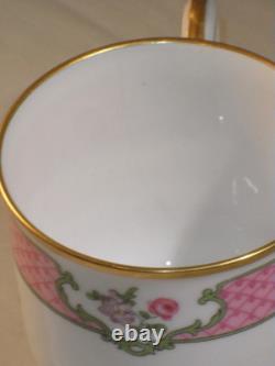 THEODORE HAVILAND LIMOGES PORCELAIN COFFEE CUPS SAUCERS 11pc HARRODS BROMPTON RD