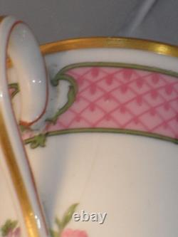 THEODORE HAVILAND LIMOGES PORCELAIN COFFEE CUPS SAUCERS 11pc HARRODS BROMPTON RD