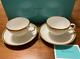 Tiffany Gold Band Pair Of Tea Cups & Saucers Set Of 2 Cup Authentic
