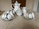 Tk Thun Czechoslovakia Menuet Teapot, 6 Cups/saucers, Sugar Bowl And Milk Jug