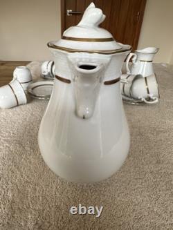 TK Thun Czechoslovakia Menuet Teapot, 6 Cups/Saucers, Sugar Bowl and Milk Jug