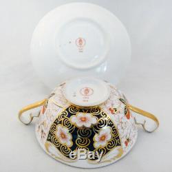 TRADITIONAL IMARI by Royal Crown Derby Footed Cup & Saucer 2.6 NEW NEVER USED