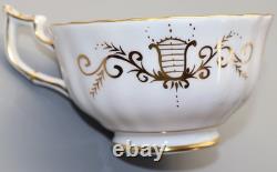 T. Goode Co Fine Bone China New Chelsea Trio Cup & Saucers Pink Rose & Gold