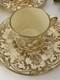T. Goode & Co Gilded Porcelain Demitasse Cups And Saucers