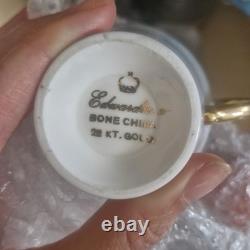 Tea Cup Set Bone China 22 KT Gold