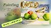 Teacups And Fruit And Painting Gold In Watercolor Watercolortutorialforbeginners Goldwatercolor
