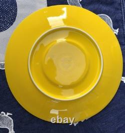 Teavana Noble Poppy Bone China Tea Set Teapot + 3 Cups & Saucers Gold Trim