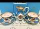 The Royal Collection Fine Bone China Tea Cup & Saucer Set 2pc Gilded English