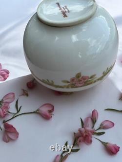 Theodore Haviland Limoges Tea Set (12) Cups Saucers Cream & Sugar Roses Gold