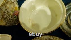 Thomas Forester & Sons Phoenix pottery Gold Chintz Pattern tea set for 6