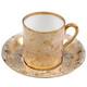 Thomas Goode Demitasse Cup Saucer Gold Rose 3389 Pattern Circa 1900