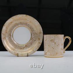 Thomas Goode Demitasse Cup Saucer Gold Rose 3389 Pattern Circa 1900 Thomas Goode Demitasse Cup Saucer Gold Rose 3389 Pattern Circa 1900