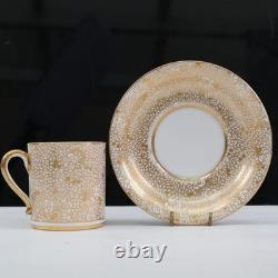 Thomas Goode Demitasse Cup Saucer Gold Rose 3389 Pattern Circa 1900 Thomas Goode Demitasse Cup Saucer Gold Rose 3389 Pattern Circa 1900