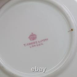 Thomas Goode Demitasse Cup Saucer Gold Rose 3389 Pattern Circa 1900