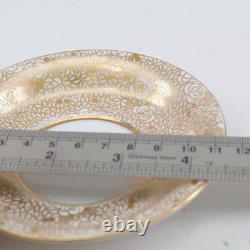 Thomas Goode Demitasse Cup Saucer Gold Rose 3389 Pattern Circa 1900 Thomas Goode Demitasse Cup Saucer Gold Rose 3389 Pattern Circa 1900
