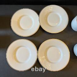 Tiffany & Co. Demitasse Espresso Cups & Saucers Gold Rim Set Of 4