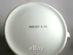Tiffany & Co White with Gold Band Tea Set Pot Creamer Sugar Cups & Saucers 29 PCS