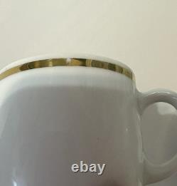 Tirschenreuth Bavaria Espresso set 10-person white and gold Coffe set