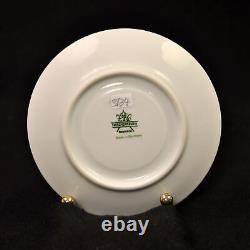 Tirschenreuth Zehendner 4 Demitasse Cups & 4 Saucers 1940+ Floral Bouquet withGold