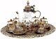 Traditional Ottoman Style Turkish Tea Set For 6 (antique Gold)