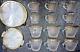 Turkish Tea Set Of 12pcs Cups Saucer Clear Glass Gold Rim Ramadan Eid Gift