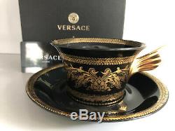 VERSACE Gold Baroque TEA CUP & SAUCER CELEBRATING 25 YEARS Rosenthal NEW