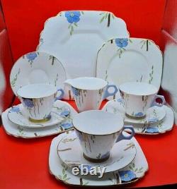 VERY RARE Art Deco Wellington JHC&C° Cups Saucers Tea Plates Milk Jug Cake Plate