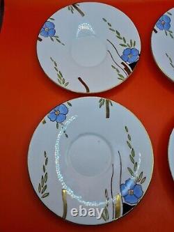 VERY RARE Art Deco Wellington JHC&C° Cups Saucers Tea Plates Milk Jug Cake Plate