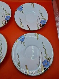 VERY RARE Art Deco Wellington JHC&C° Cups Saucers Tea Plates Milk Jug Cake Plate