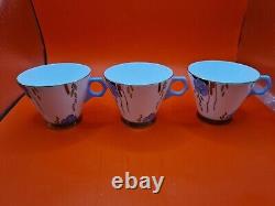 VERY RARE Art Deco Wellington JHC&C° Cups Saucers Tea Plates Milk Jug Cake Plate