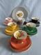 Vintage Edwardian Fine Bone China'harlequin' 22kt. Gold High Afternoon Tea Set