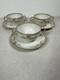 Vtg Rare Limoges France Bouillon Cups & Saucers Pink Floral Gold Haviland Set